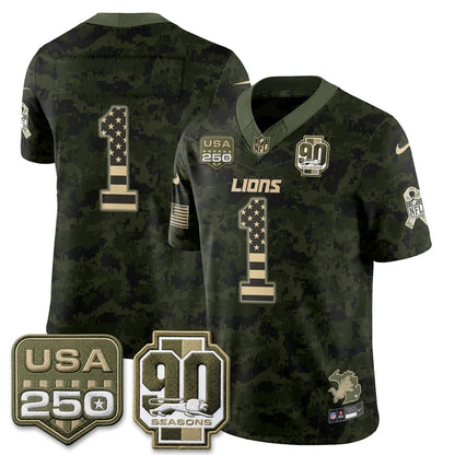 DET 2026 Salute to Service Vapor Jersey - Stitched