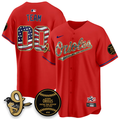 Baltimore Orioles 2026 Independence Day USA Vapor Limited Jersey - Stitched