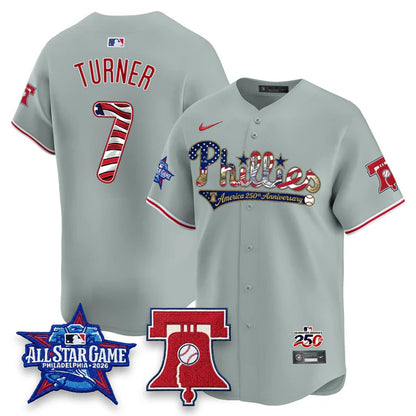 2026 USA 250 Independence Day Pinstripe Jersey - Stitched