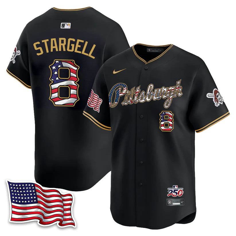 Pittsburgh Pirates 2026 Independence Day USA Vapor Limited Jersey - Stitched