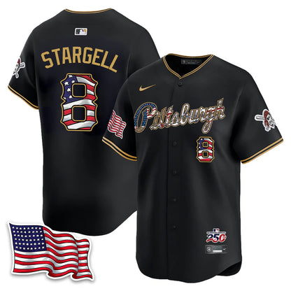 Pittsburgh Pirates 2026 Independence Day USA Vapor Limited Jersey - Stitched
