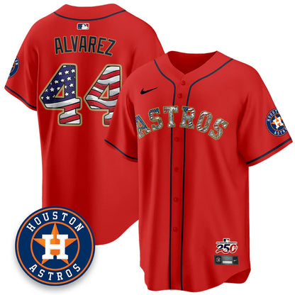 Houston Astros 2026 Independence Day USA Vapor Limited Jersey - Stitched