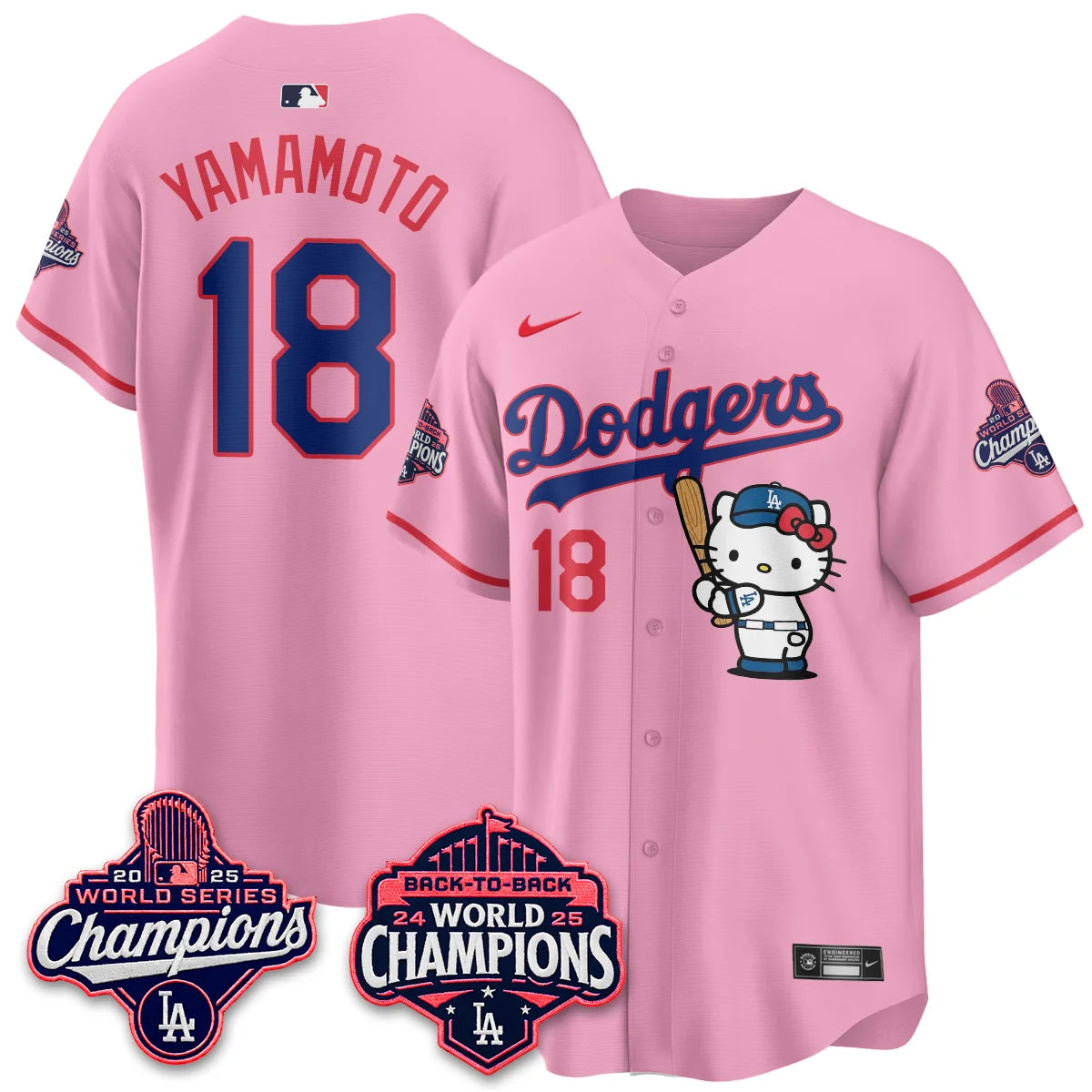 LAD x Meow KT Night 2026 Pink Edition Jersey - Stitched