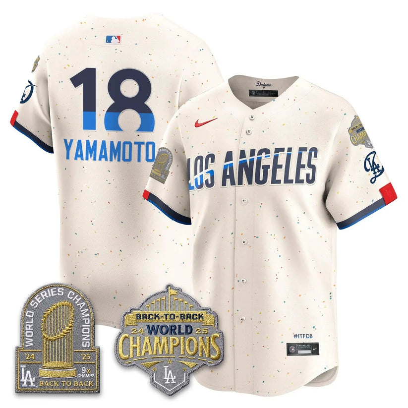 LAD Gold Collection Vapor Limited Jersey - 9x & B2B Champs - Stitched