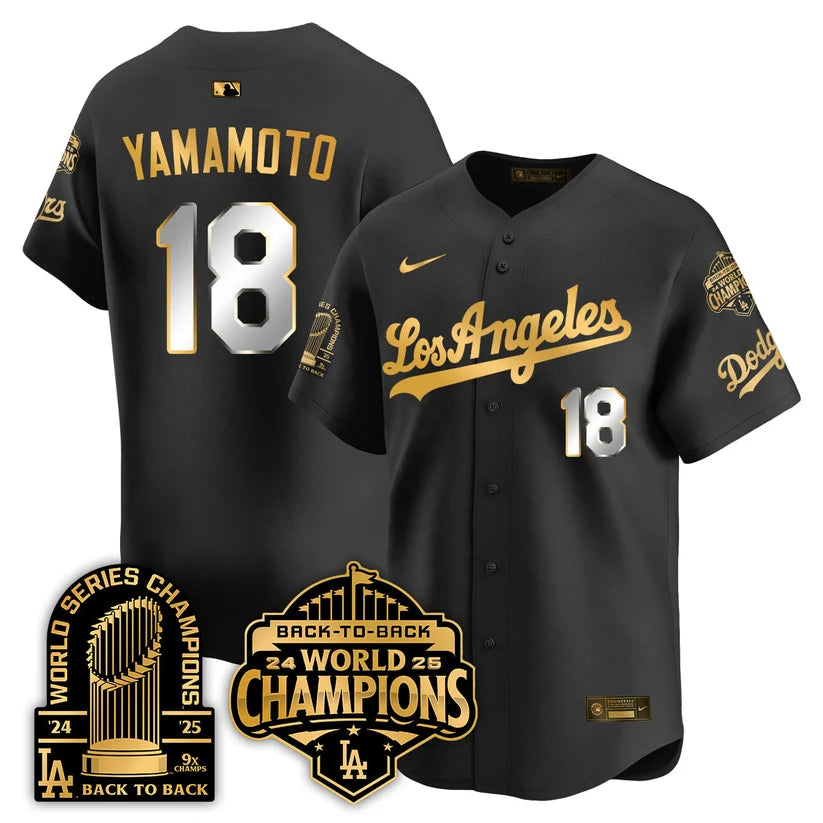 LAD Gold Collection Vapor Limited Jersey - 9x & B2B Champs - Stitched
