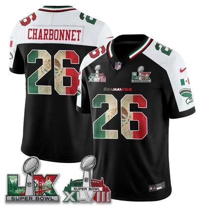 Seattle Seahawks Mexico Edition Vapor Jersey - Stitched
